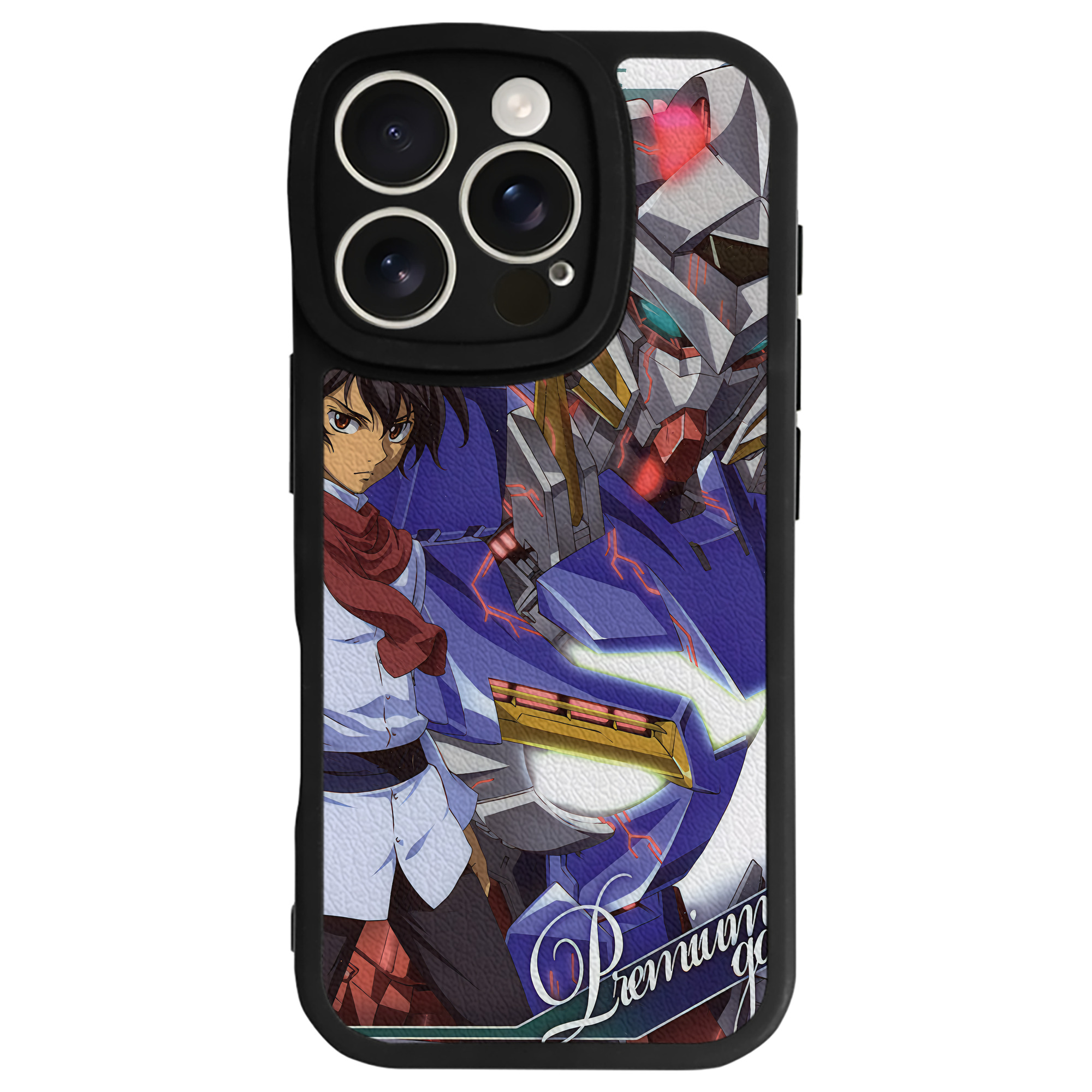 （画像用） 機動戦士ガンダム Mobile Suit Gundam 【iPhone 16シリーズ対応】シリコンスマホケース（レザー調） 材質：シリコン